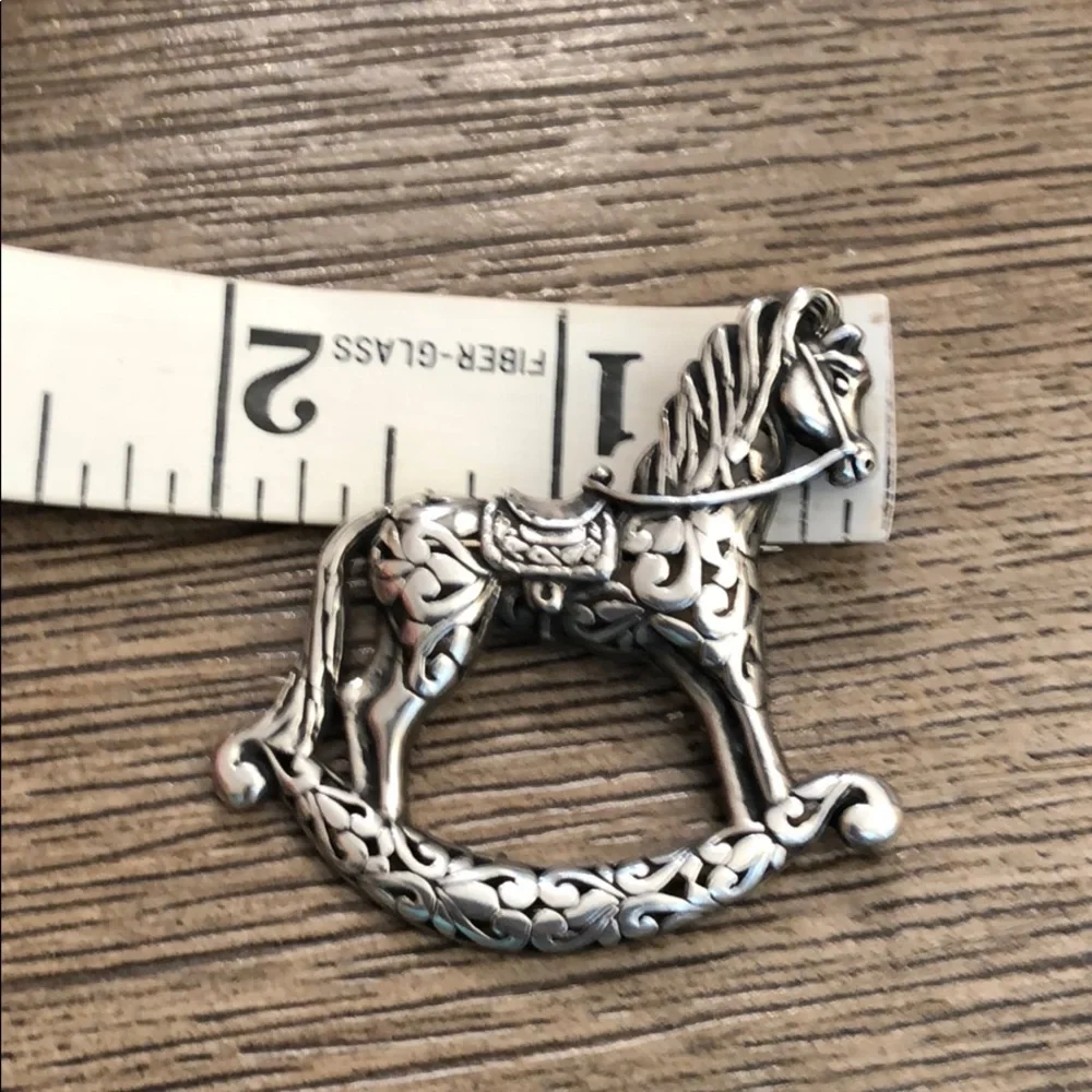 Jezlaine Sterling Silver Filigree Rocking Horse